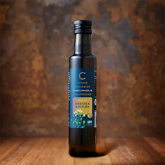 CAMELINAOLJA KRAV  Basilika & Vitlök, 250 ml