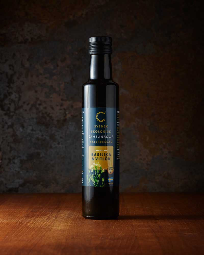 CAMELINAOLJA KRAV  Basilika & Vitlök, 250 ml